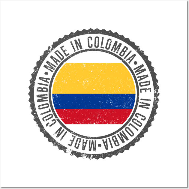 Made in Colombia - vintage design Wall Art by verde